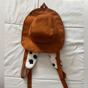 Brown Kids Cowboy Hat Backpack